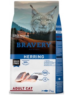 Bravery Gato Adulto Herring (Arenque) (Grain free) 7 Kg