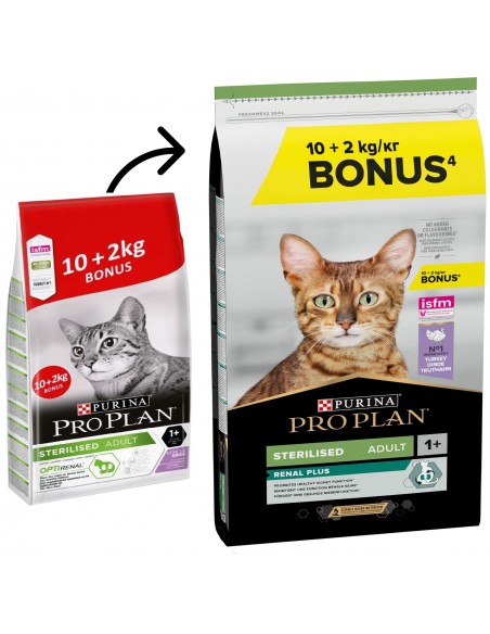 Pro Plan Gato Sterilised Renal Plus Peru 10 + 2 Kg