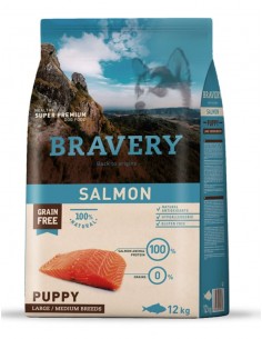 Bravery Puppy Medium-Large Salmon (Grain Free)