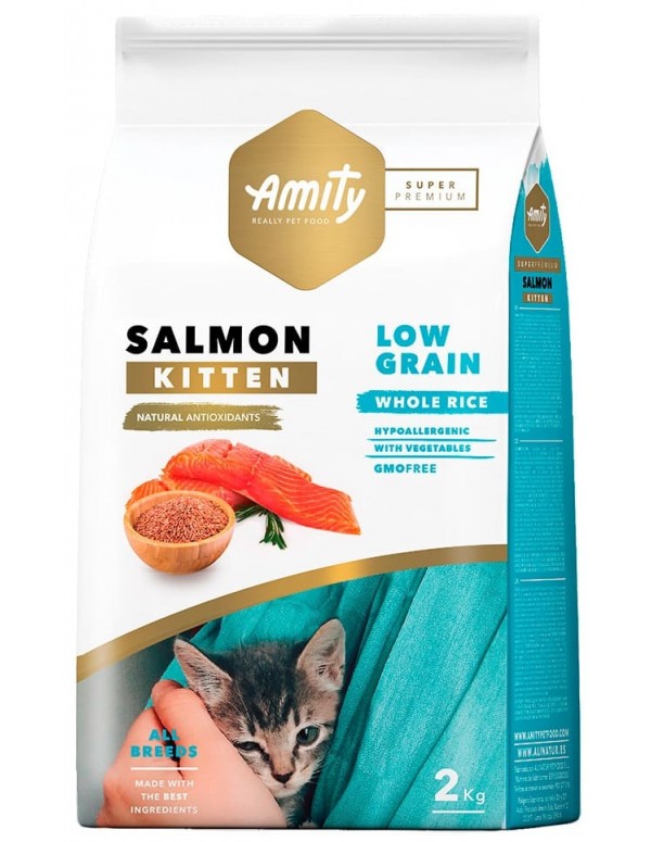 Amity Super Premium Low Grain Kitten Salmão 2 Kg