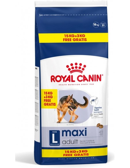 Royal Canin Cão Maxi Adulto 15+3 Kg