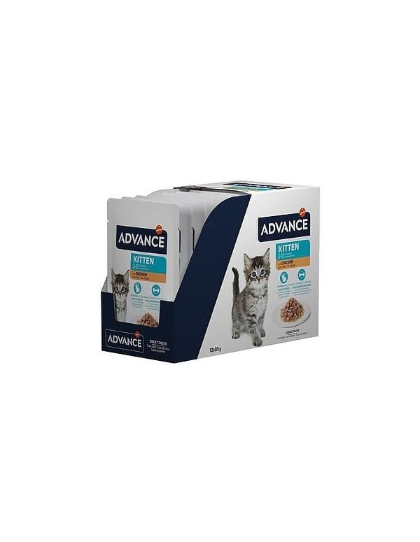 Advance Gato Kitten Frango Humido 12 X 85 Gr