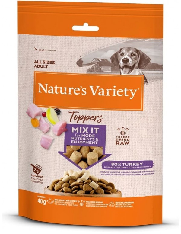 Nature's Variety Freeze Dried Topper para cão - Peru