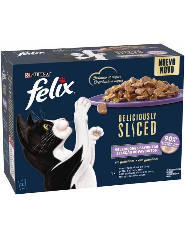 Felix Deliciously Sliced Seleção de favoritos em gelatina