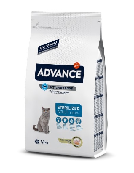 ADVANCE ADULT STERILISED PERU E CEVADA 10 Kg