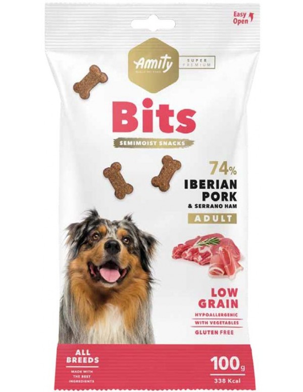 Amity Cão Super Premium Snack Porco e Presunto 100 Gr