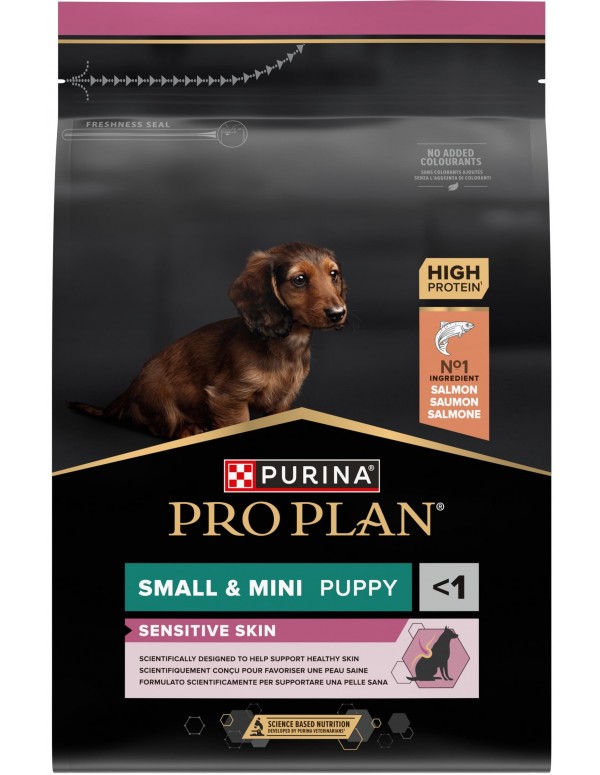 Pro Plan Cão Puppy Small e Mini Sensitive Skin