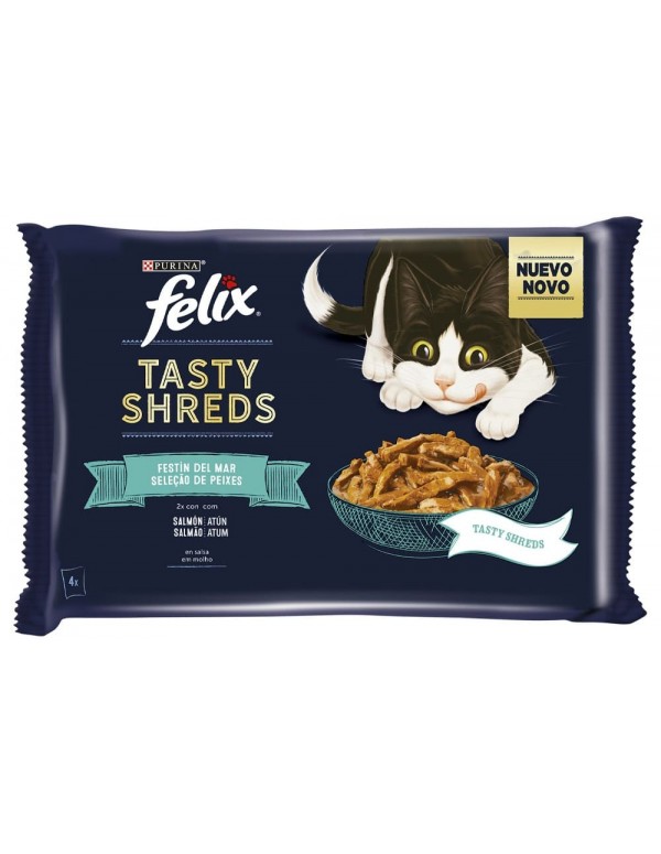 FELIX Saquetas Tasty Shreds Seleção do Mar