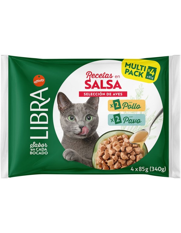 Libra Gato Saquetas Adulto Frango e Peru