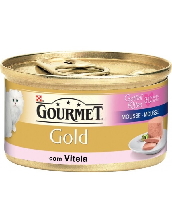 PURINA® GOURMET® Gold Mousse Gatinhos com Vitela 85g