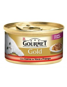 GOURMET® Gold Duplo Prazer com Carne de Vaca e Frango 85g