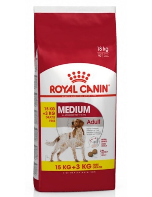 Royal Canin Cão Médium Adulto 15 + 3 Kg