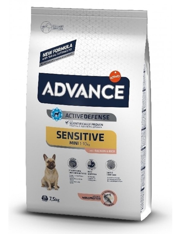 Advance Mini Sensitive Alimento Seco Cão